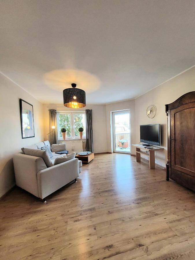 Ferienwohnung für 4 Personen, mit Garten und Ausblick, mit Haustier