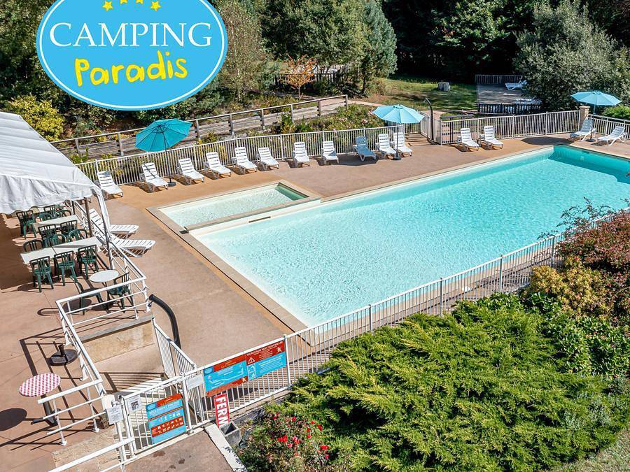 Camping Paradis Le Coiroux - Bungalow toilé 4 personnes - Lodge Eco 2 chambres 4 (sans sanitaire) in Aubazines, Région de Brive-la-Gaillarde