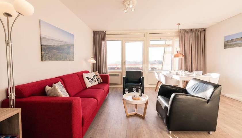 Vakantieappartement voor 4 personen, met balkon en balkon/terras, kindvriendelijk in Buren (Ameland)