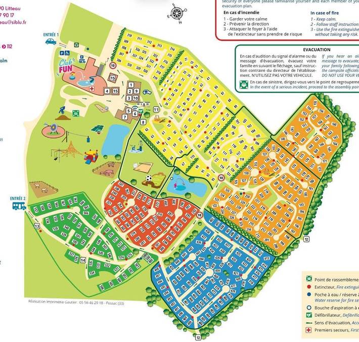 Parc de vacances pour 6 personnes, avec Terrasse ainsi que Jardin et Piscine à Litteau - 2