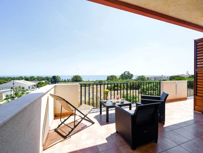 Appartamento per 2 persone, con terrazza a Sampieri