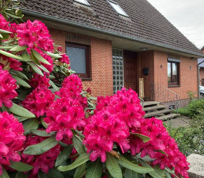 Ferienwohnung für 6 Personen, mit Balkon und Terrasse sowie Garten