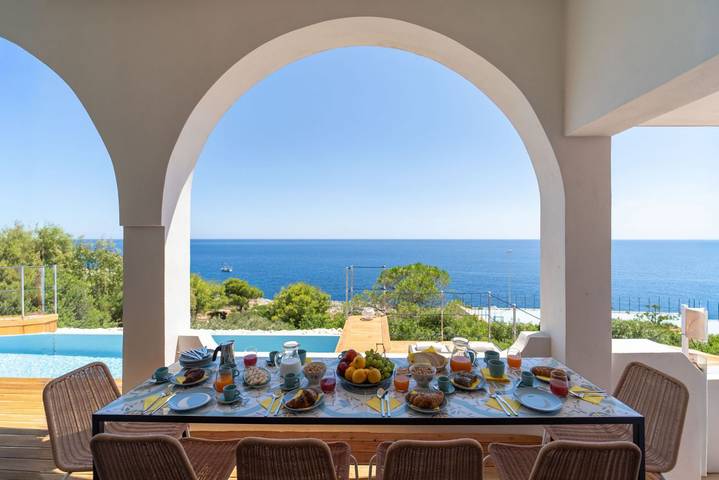 Villa per 10 persone, con piscina e vista oceano nonché giardino a Plemmirio