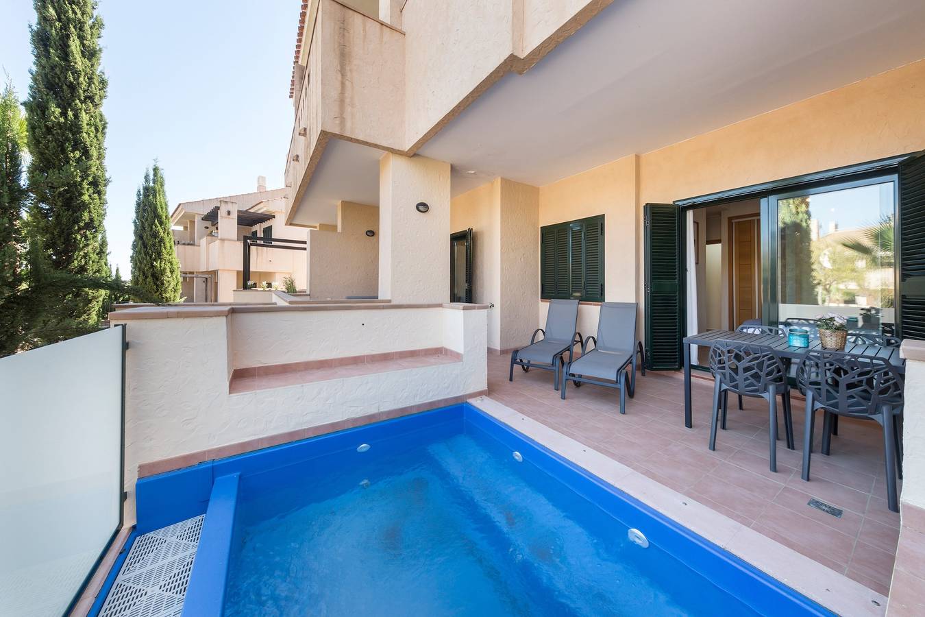Hel leilighet, Holiday Apartment "El Oasis Malasia 16 Bajo A" with Shared Pool, Private Terrace & Wi-Fi in Hacienda del alamo, Fuente Alamo de Murcia
