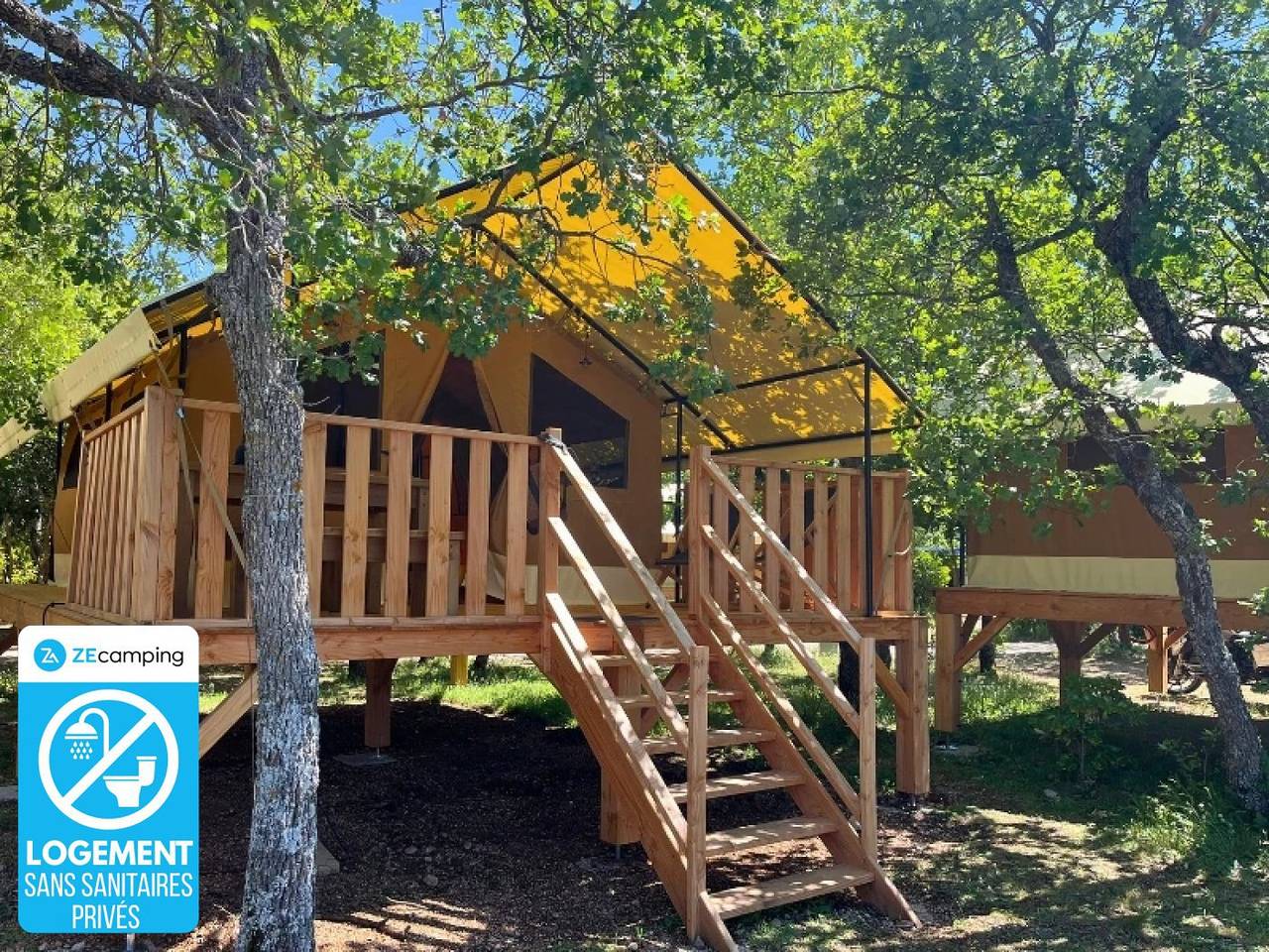 Zecamping 3 étoiles animé piscine chauffée locatif 20m2 5 pers in Saint-Saturnin-lès-Apt, Parc naturel régional du Luberon