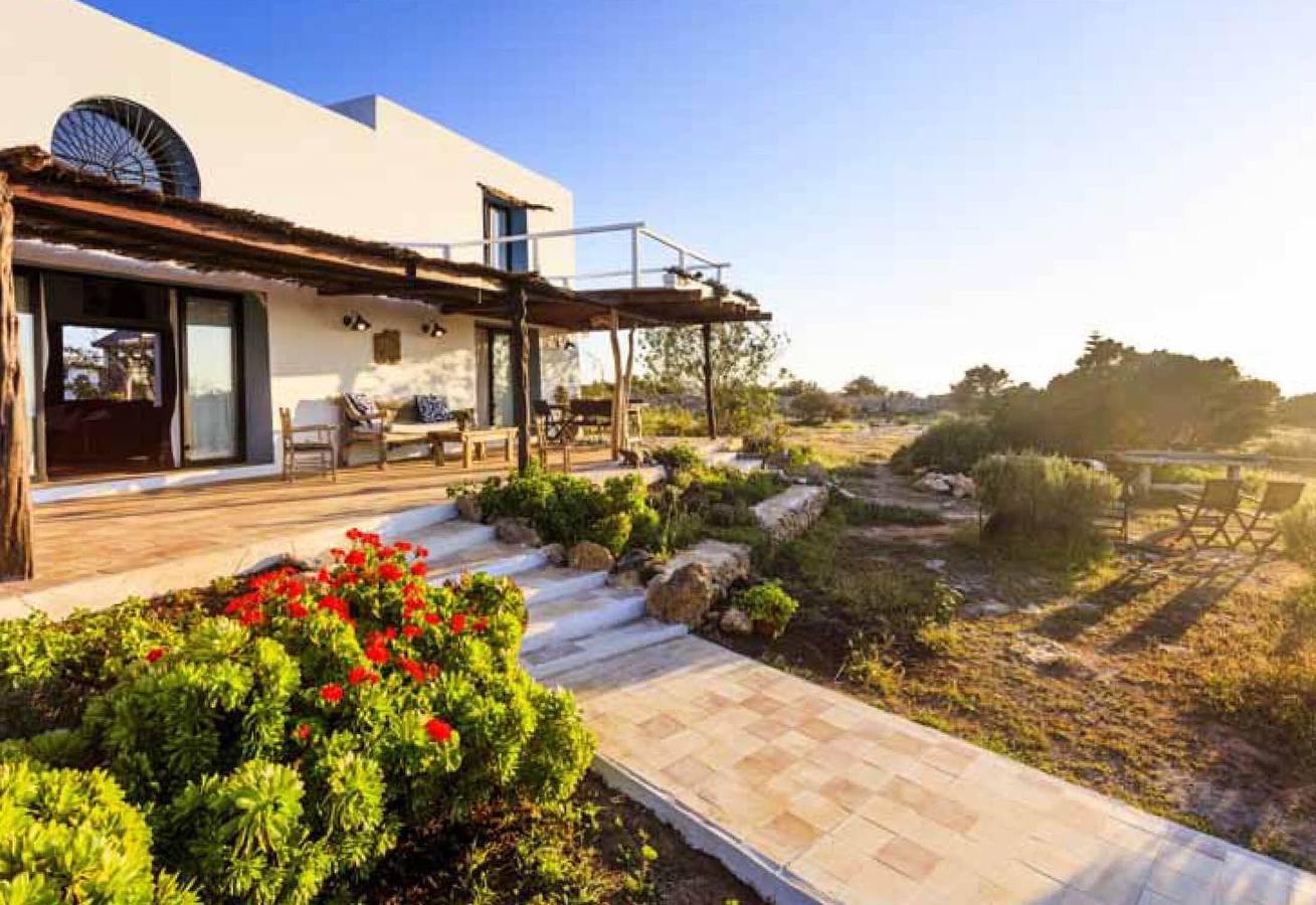 Ferienhaus 'Can Picca' mit Meerblick, privatem Pool und Wlan in Formentera, Formenteras Küste