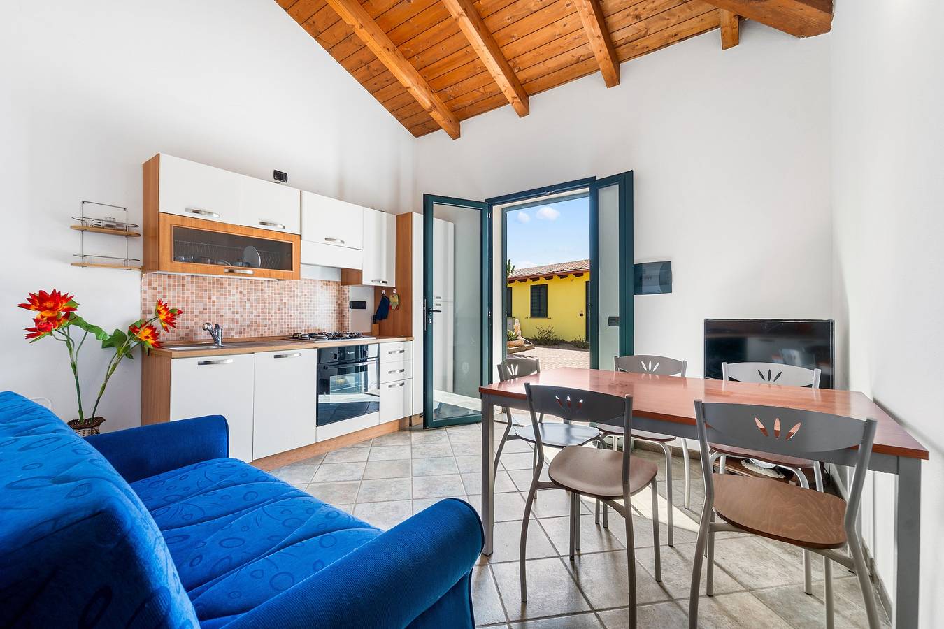 Casa de vacaciones Residencia Sulcis 2 con terraza compartida y A/C in Is Cuccus, Masainas
