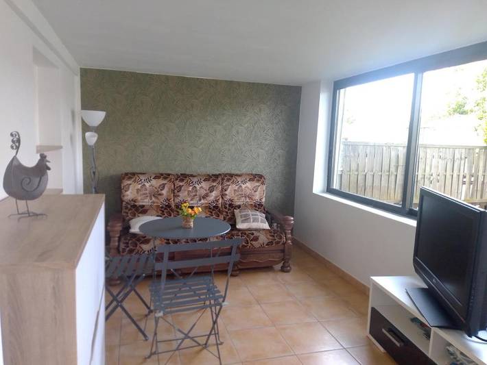 Appartement de vacances pour 3 personnes, avec jardin