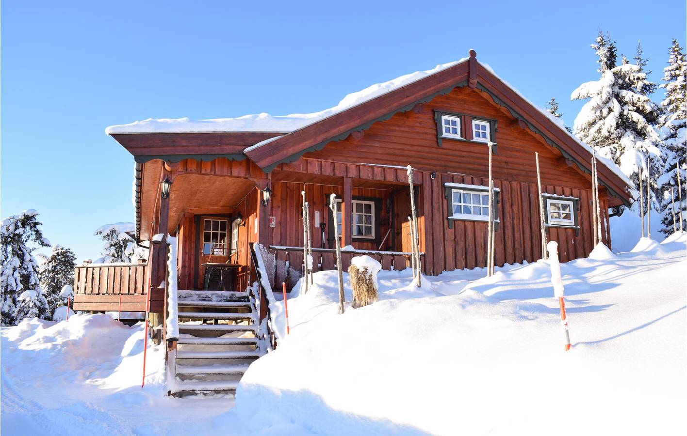 Ferienhaus für 4 Personen mit Terrasse in Sjusjoen, Ringsaker