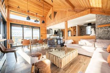 Chalet pour 16 personnes, avec balcon et sauna à Pra-Loup