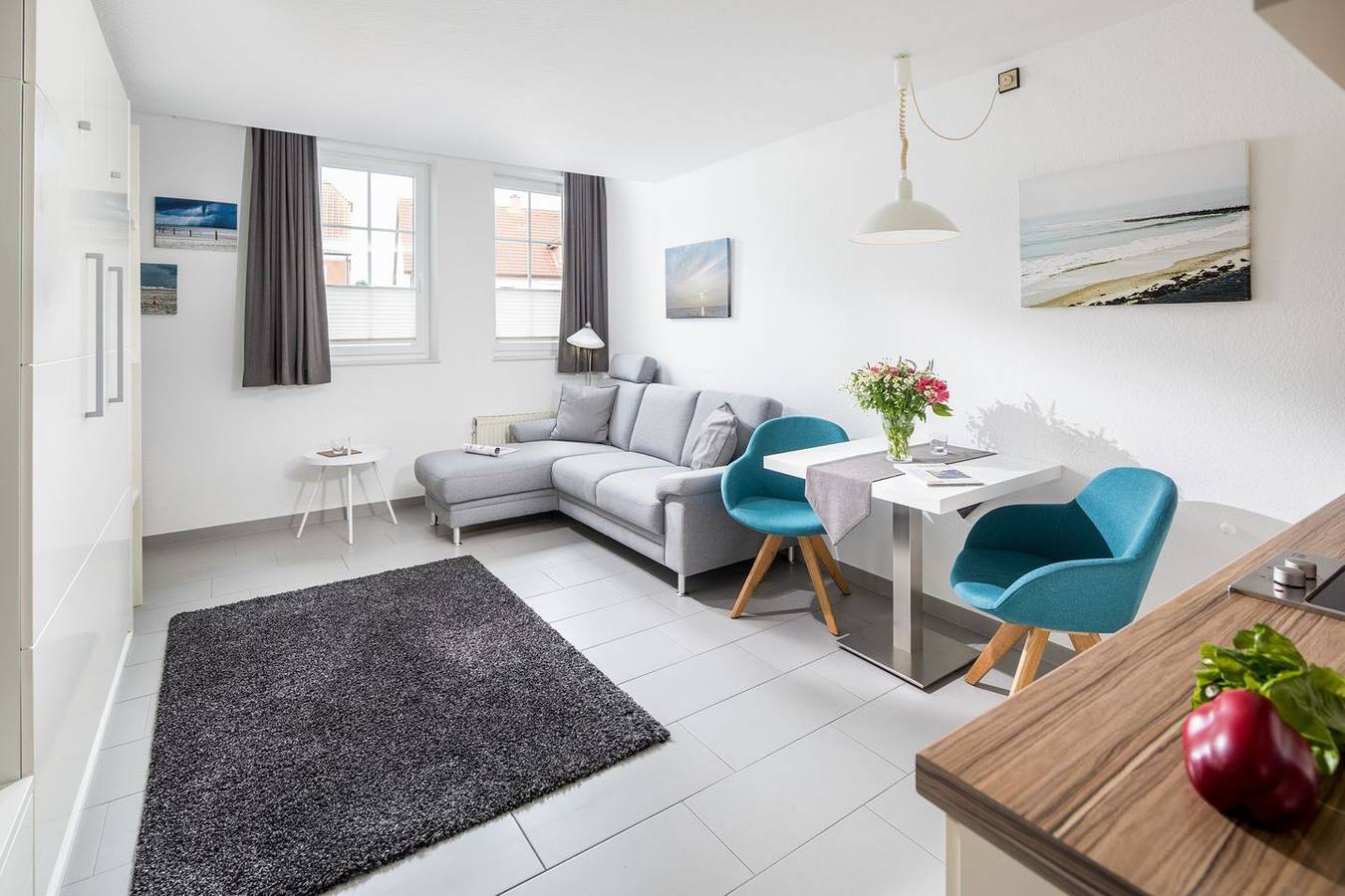 Ganze Wohnung, Helles und modern eingerichtetes 1-Raum-Appartement in Norderney