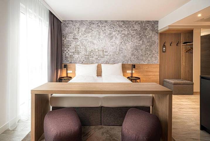 Apartmenthotel für 3 Personen, mit Terrasse und Garten sowie Ausblick