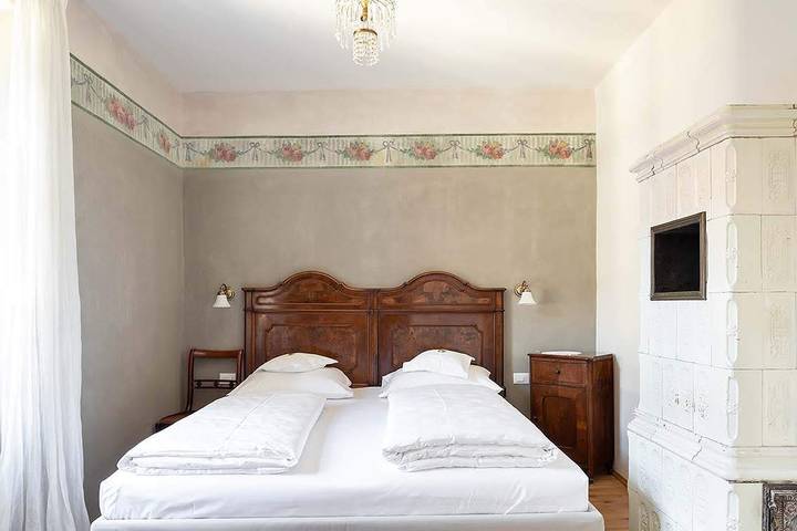 Appartamento intero, Appartamento 'Villa Bergmann Steinach Suite' con vista sulle montagne, giardino in comune e Wi-Fi in Merano, Gruppo Tessa
