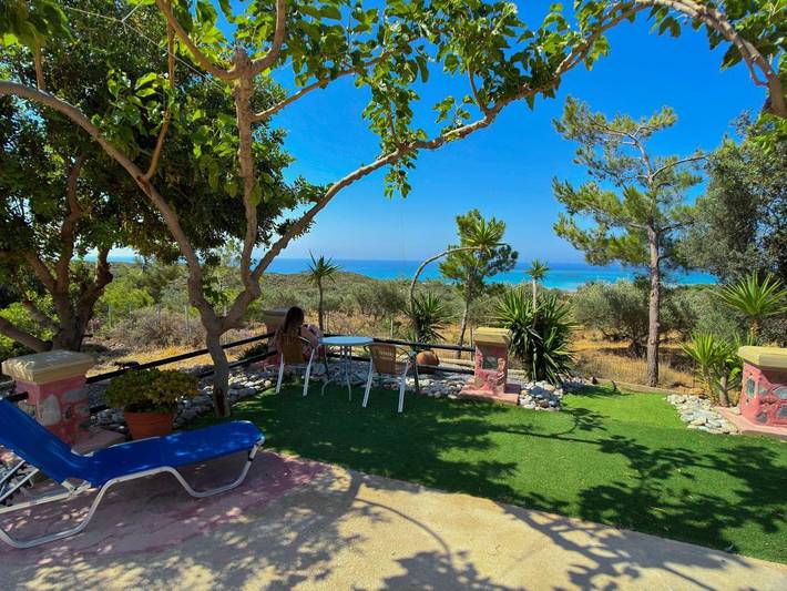 Gîte pour 2 personnes, avec Terrasse ainsi que Jardin et Vue dans Elafonisi