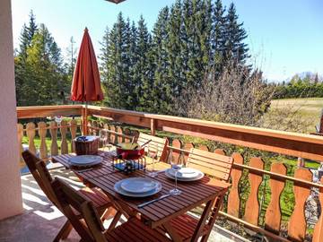 Gîte pour 4 personnes, avec balcon à Lens (Suisse)