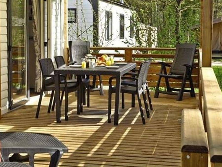 Camping Le Lac des Vieilles Forges - Mobilheim 6 personen - Premium | 3 Schlafz. | 6 Pers. | Terrasse Lounge | Clim. in Les Mazures, Regionaler Naturpark Ardennen