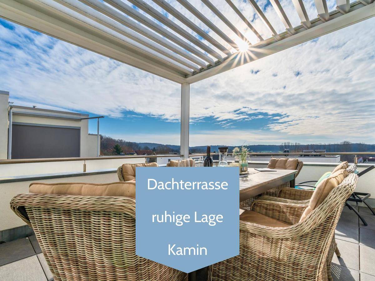Ostsee-Traumferienwohnungen Villa Meeresbrise - mit Wallbox, großzügiger Dachterrasse & modernem Komfort in Binz, Rügen