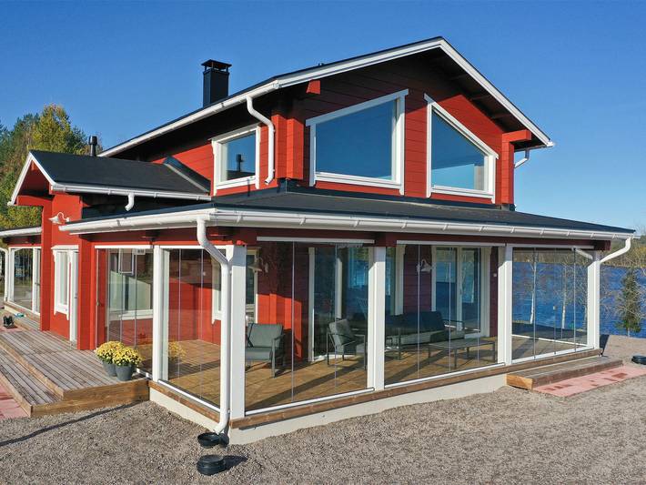 Maison de vacances pour 8 personnes, avec vue sur le lac ainsi que terrasse et sauna - 1