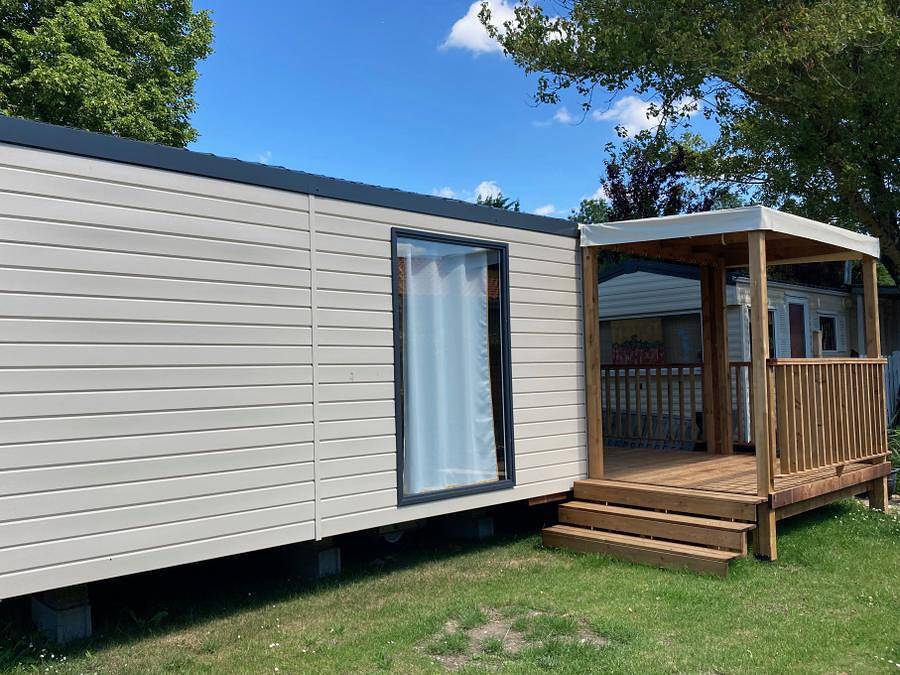 Camping Bleu Mer - Mobilhome 4 personas - Malaga Duo Grand Confort in Saint-Georges-de-Didonne, Côte de Beauté