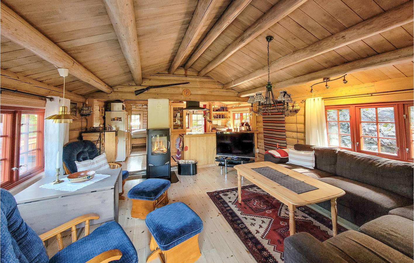 Feriehus for 7 personer med hage in Voss