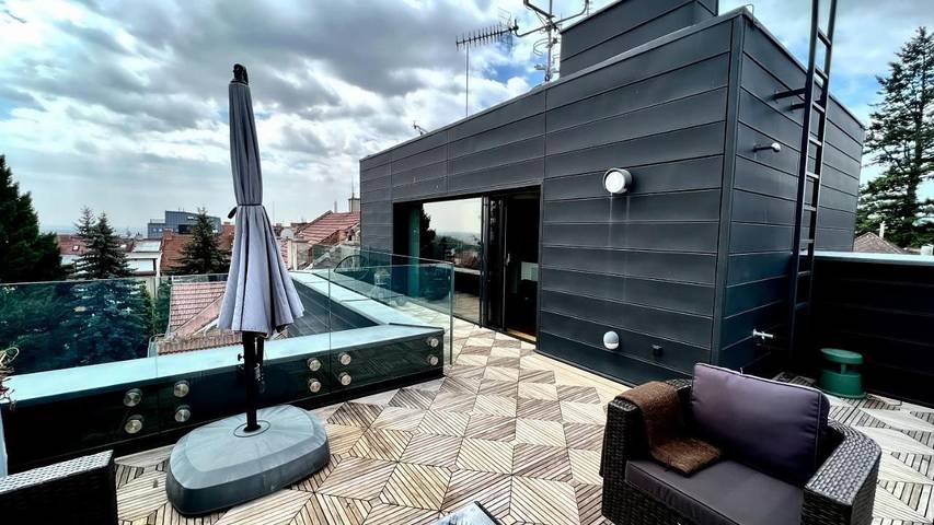 Appartement de vacances pour 4 personnes, avec balcon ainsi que sauna et vue