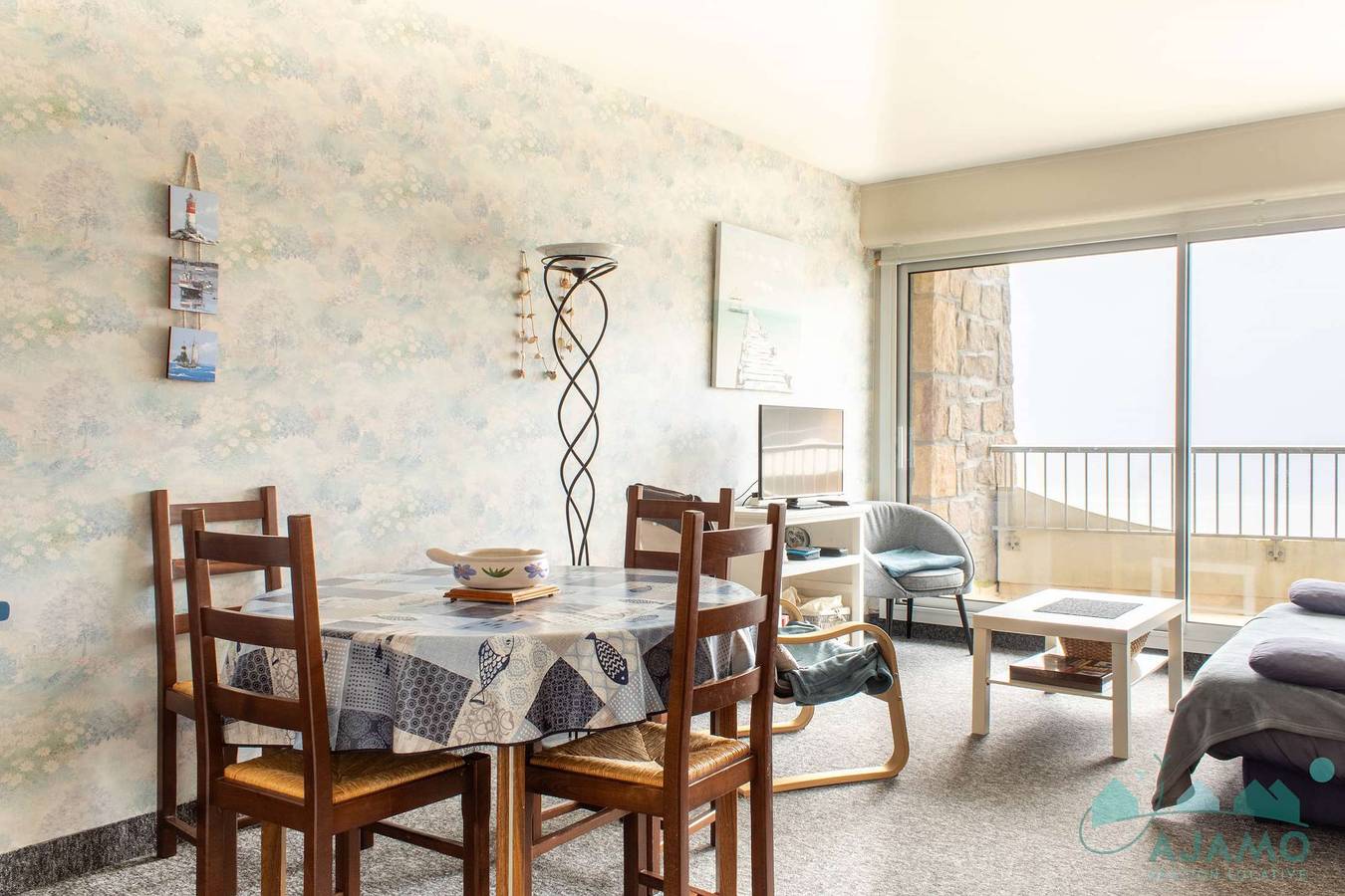 Ganze Ferienwohnung, Sea-view apartment near the beach in Erquy | 6 guests | in Caroual, Erquy