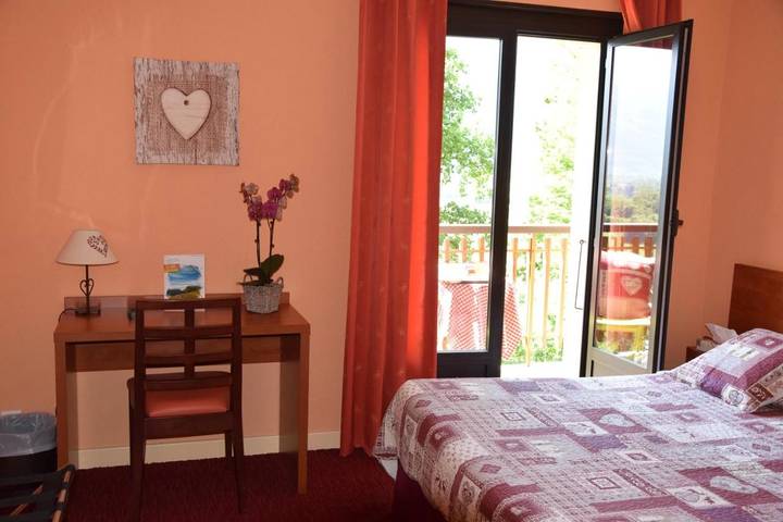 Hôtel pour 2 personnes, avec balcon ainsi que vue et jardin