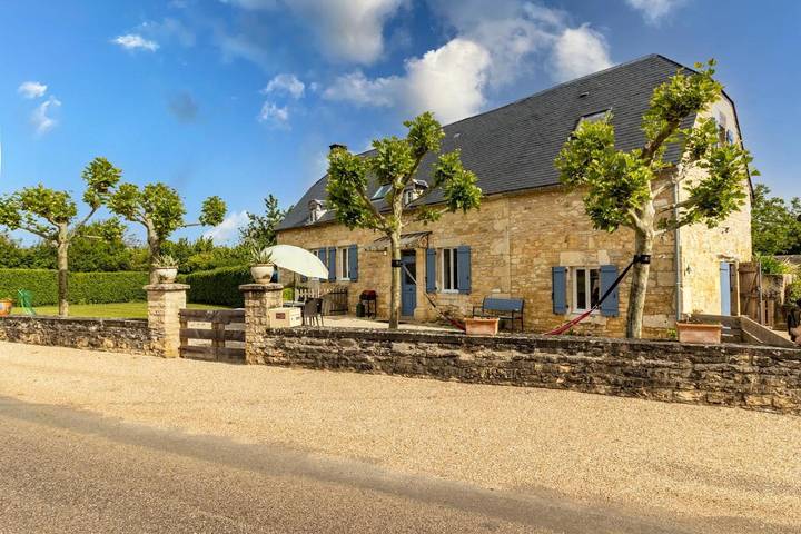 Maison de vacances pour 8 personnes, avec Terrasse et Jardin ainsi que Piscine et Vue