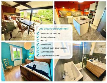 Location de vacances pour 8 personnes, avec jardin et piscine à Muret