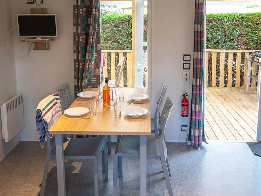 Camping Domaine de la Marina - Mobilhome 8 personas - Mobil-home | Premium Azure | 3 Dormitorios | 6/8 Pers. | Terraza elevada | Tv in Messanges, Region de Dax