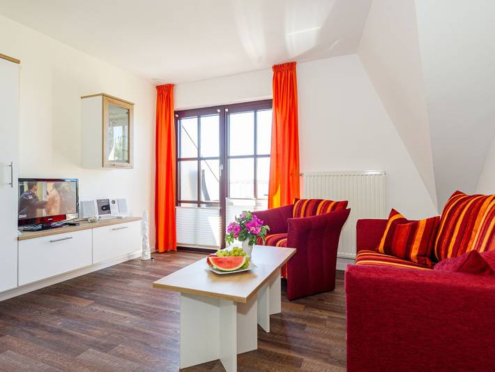 Ganze Ferienwohnung, Selliner Ferienwohnungen mit Seeblick - Appartement Luv mit Seeblick und Balkon (L) in Selliner See, Sellin