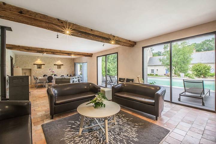 Location de vacances pour 14 personnes, avec jardin et terrasse à Reugny - 4