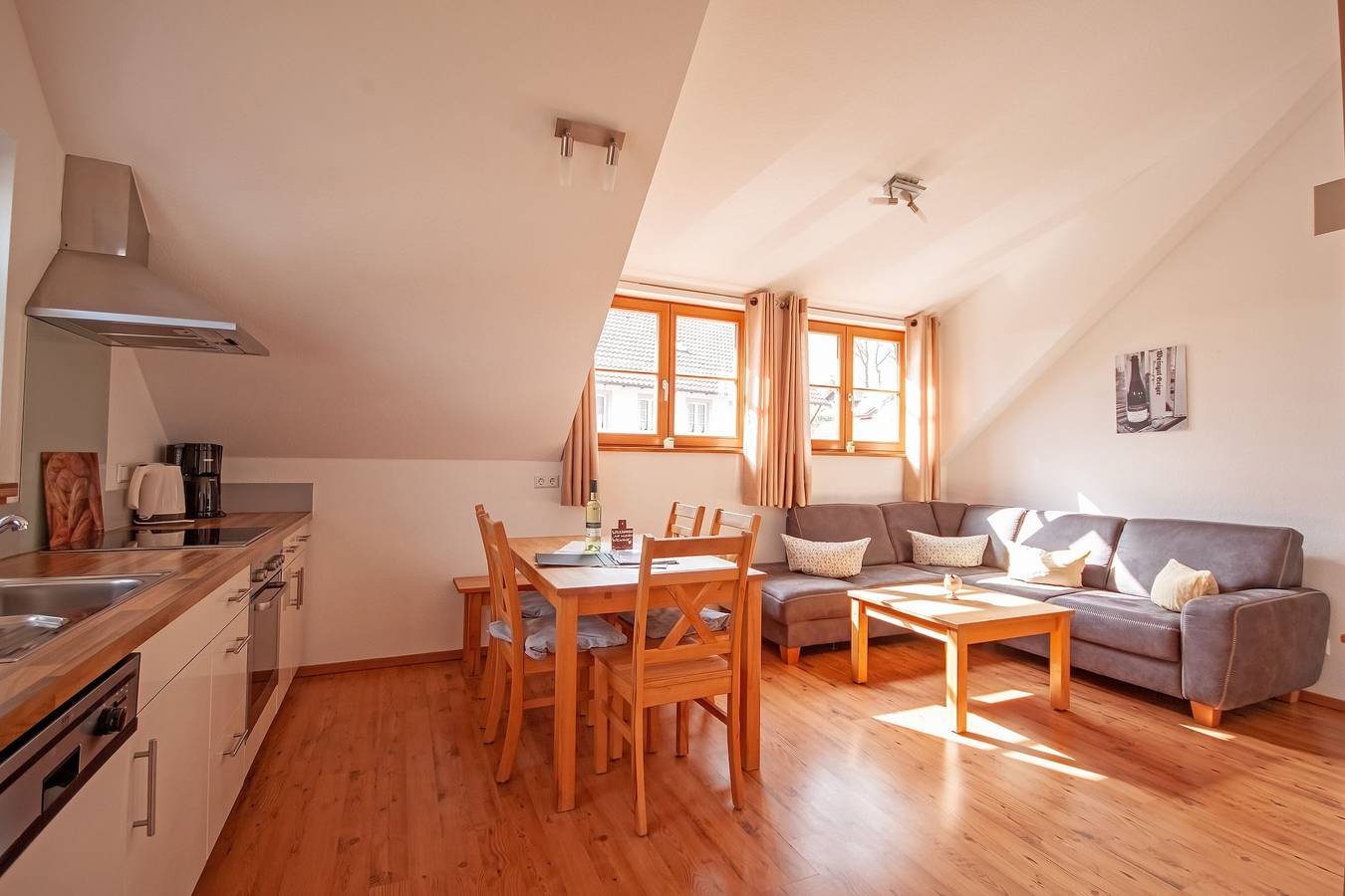 Ganze Wohnung, Apartment 'Alpenblick' mit Seeblick, Gemeinschaftsterrasse und Wlan in Meersburg, Region Bodensee-Oberschwaben