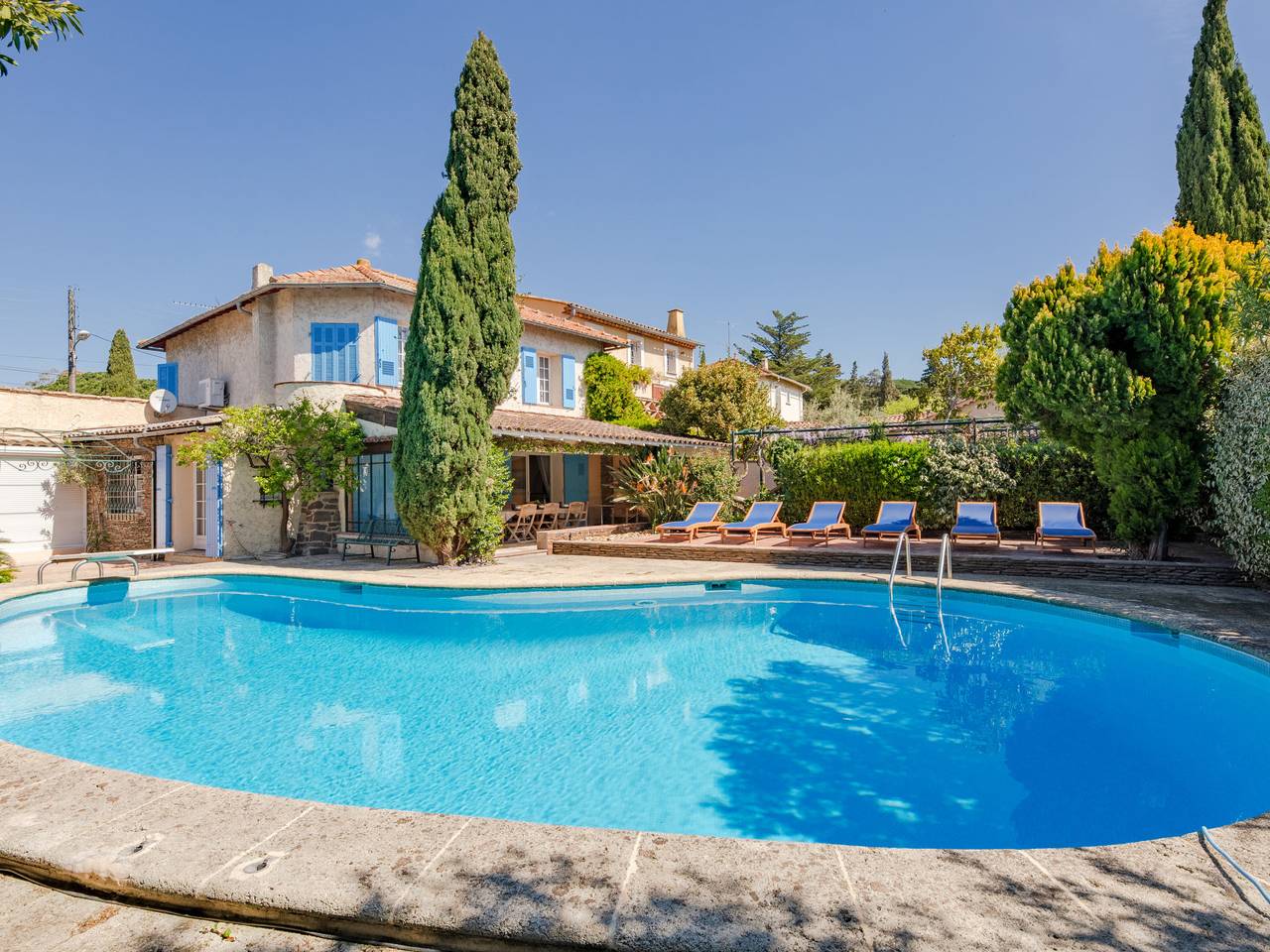Villa Cyrnos in Sainte-Maxime, Mittelmeerküste (Frankreich)