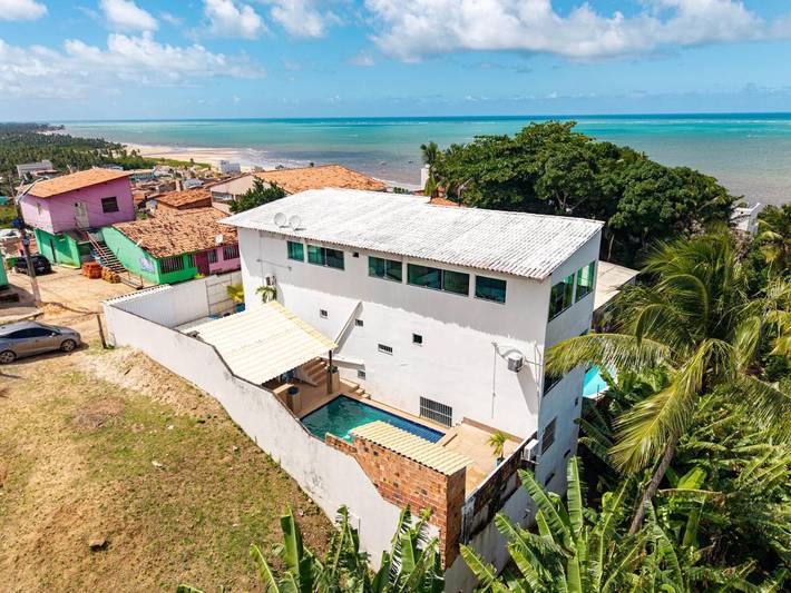 Casas e apartamentos de temporada para 23 pessoas, com terraço e piscina e ainda vista em Maragogi