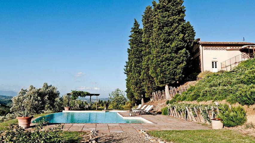 Casa vacanza per 6 persone, con terrazza e giardino nonché piscina a Montelupo Fiorentino
