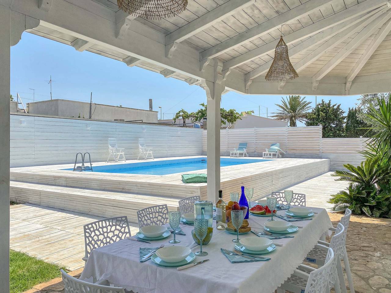 Ferienhaus für 11 Personen mit Garten in Porto Cesareo, Golf von Tarent