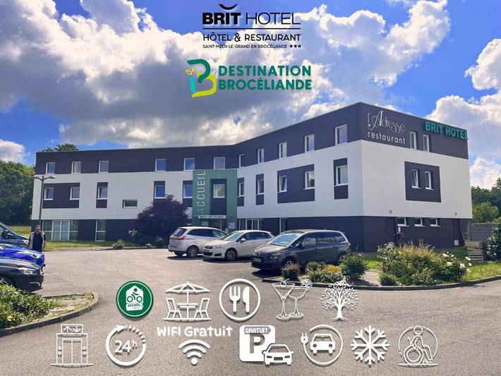 Hôtel pour 4 personnes, avec jardin et vue à Saint-Onen-la-Chapelle