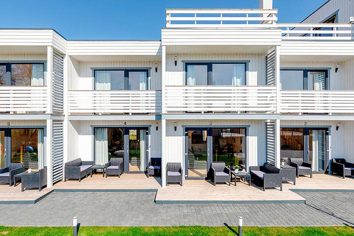 Ferienhaus mit Meerblick für 4 Personen, mit Balkon und Sauna sowie Garten in Polen