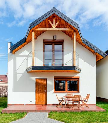 Ferienhaus für 5 Personen, mit Balkon und Sauna sowie Whirlpool und Garten in Polen