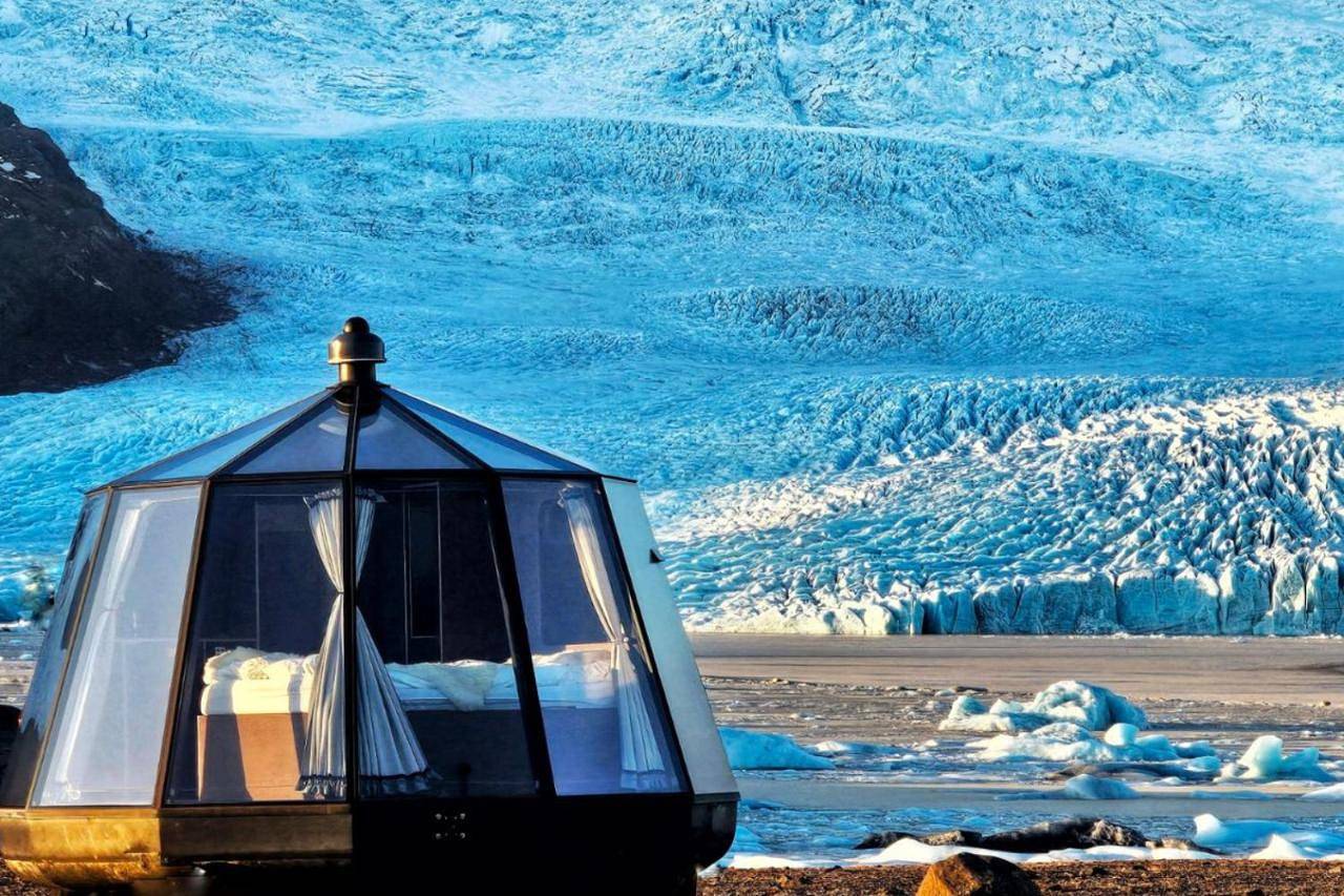 Fjallsárlón Glacier Lagoon Aurora Huts - Winter in Höfn, Eastern Region