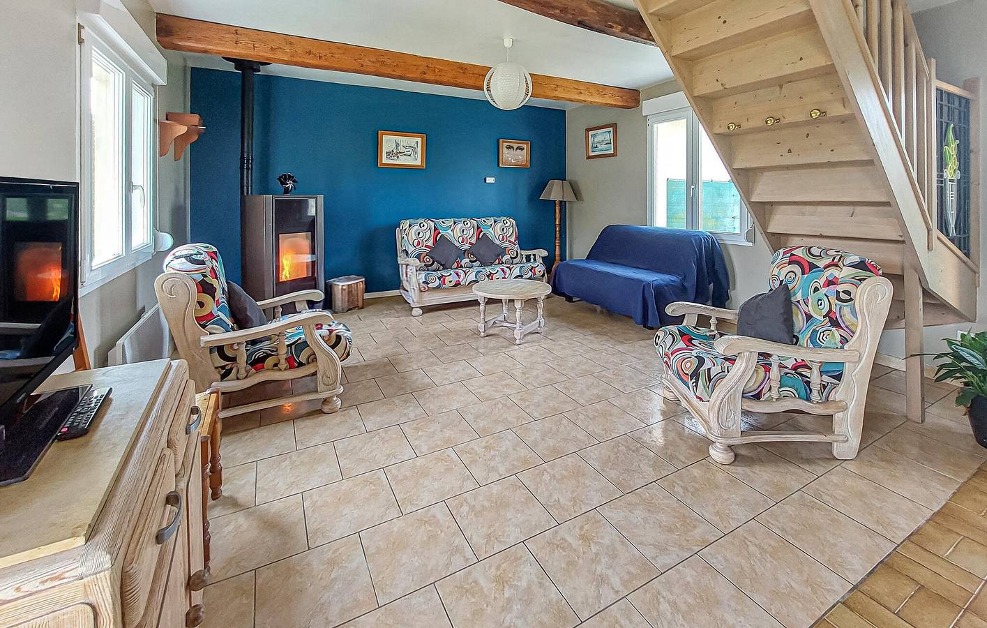 Charmant appartement d'une chambre avec jardin, à proximité d'un café et de la Somme in Saigneville, Région d'Abbeville