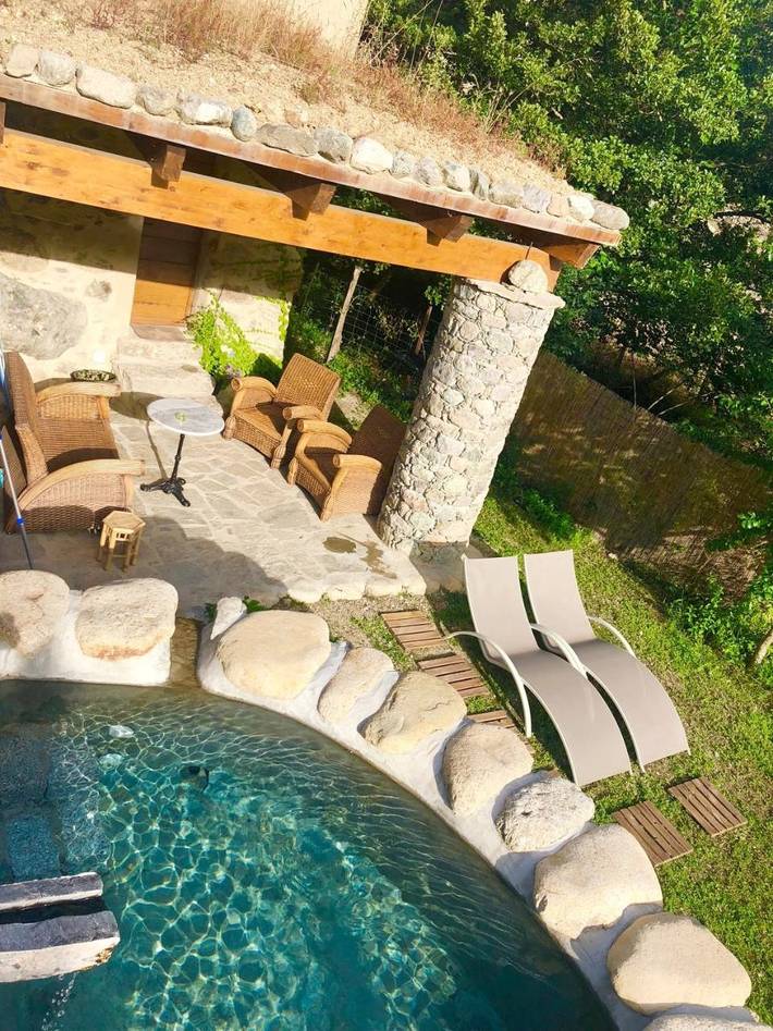 Maison de campagne pour 2 personnes, avec jardin ainsi que vue et piscine à Omessa - 4