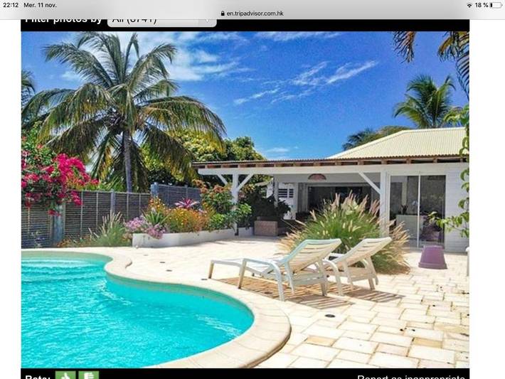 Cottage pour 4 personnes, avec piscine et jardin, animaux acceptés dans Anse Tarare