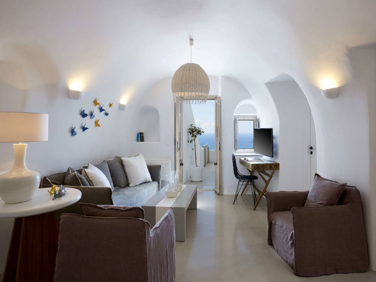 Wonderful Santorini Villa | Caldera View Cave House | 2 Bedrooms | Private Terrace with Hot Tub and Outdoor Dining Area | Panoramic Sea Views | Imerovigli in Firostefani, Imerovigli