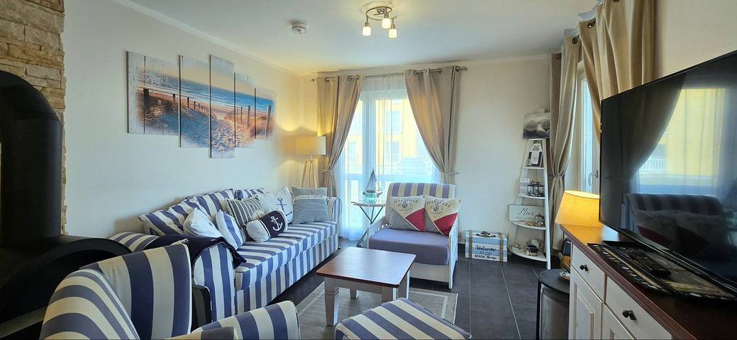 Apartamento entero, 3-Zi-Fewo für 4 Pers. im Eg, WLAN, Strandnah in Müritzer Wiesen, Graal-Müritz