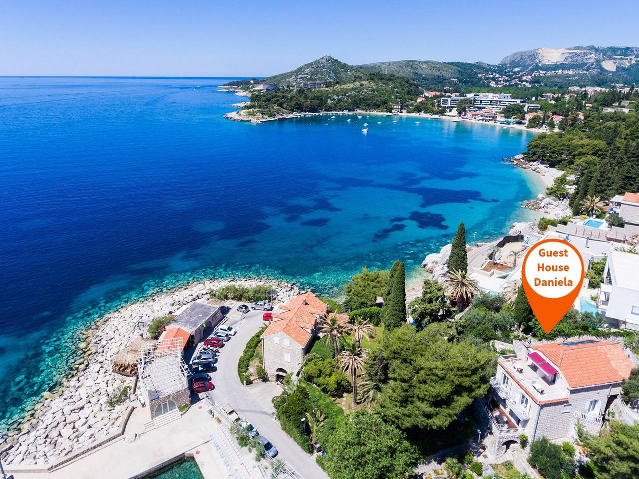 Ganze Wohnung, Guest House Daniela - Superior Double Room with Sea View - Soba 6 in Mlini, Dubrovnik-Neretva