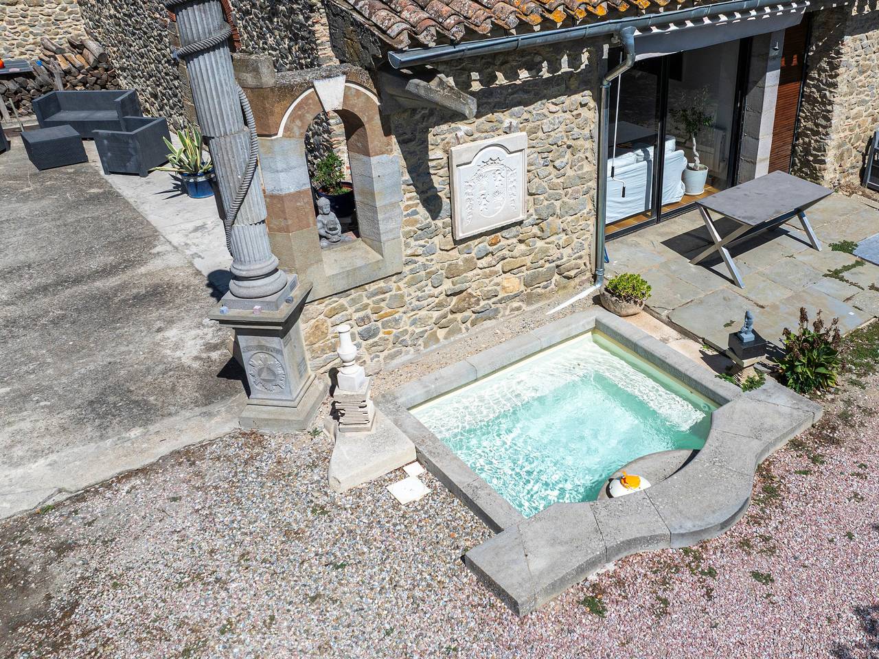Maison de vacances 'Le Cocon' avec piscine privée, terrasse privée et jardin privé in Villalier, Région de Carcassonne