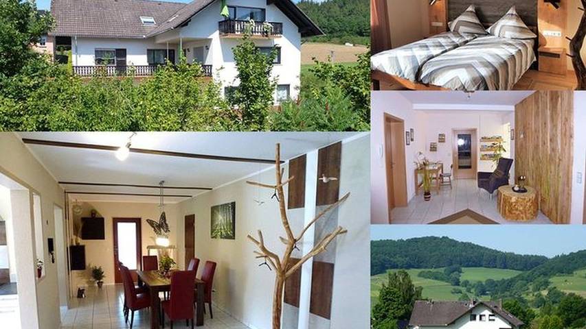 Ferienwohnung für 5 Personen, mit Garten und Sauna in Frankenau