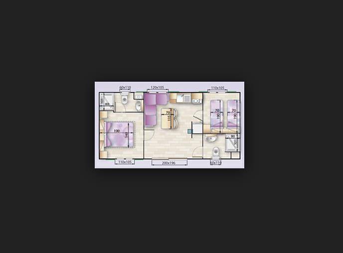 Amadria Park Sibenik Mobilehome Standard 4+2 für 6 Personen in Sibenik, Šibenik-Knin